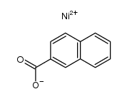 [2]naphthoic acid , nickel (II)-salt Structure