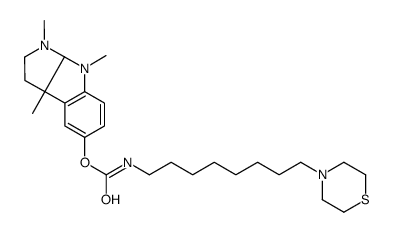 [(3aR,8bS)-3,4,8b-trimethyl-2,3a-dihydro-1H-pyrrolo[2,3-b]indol-7-yl] N-(8-thiomorpholin-4-yloctyl)carbamate结构式