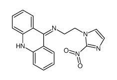 N-[2-(2-nitroimidazol-1-yl)ethyl]acridin-9-amine结构式