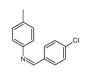 1-(4-chlorophenyl)-N-(4-methylphenyl)methanimine结构式