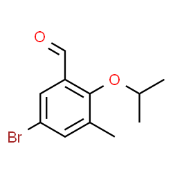 5-Bromo-3-methyl-2-(propan-2-yloxy)benzaldehyde Structure