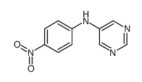 N-(4-nitrophenyl)pyrimidin-5-amine结构式