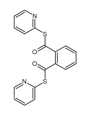 benzene-1,2-dicarbothioic acid di(S-pyridin-2-yl) ester结构式