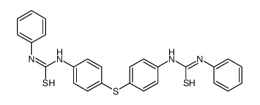 1-phenyl-3-[4-[4-(phenylcarbamothioylamino)phenyl]sulfanylphenyl]thiourea Structure