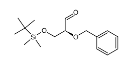 (2S)-2-benzyloxy-3-[tert-butyl(dimethyl)silyloxy]-propanal结构式