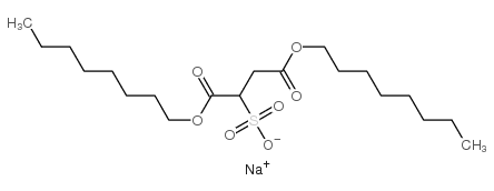 Sodium di-n-octyl sulfosuccinate Structure