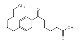 6-(4-hexylphenyl)-6-oxohexanoic acid Structure
