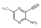 3-amino-6-methylpyrazine-2-carbonitrile structure