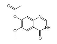 7-ACETOXY-6-METHOXY-3,4-DIHYDROQUINAZODIN-4-ONE Structure