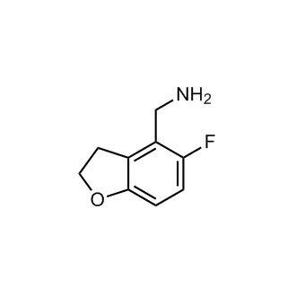 (5-fluoro-2,3-dihydrobenzofuran-4-yl)methanamine structure