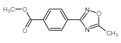 4-(5-甲基-1,2,4-噁二唑-3-基)苯甲酸甲酯结构式