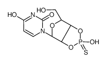 1-[(3aR,4R,6R,6aR)-2-hydroxy-6-(hydroxymethyl)-2-sulfanylidene-3a,4,6,6a-tetrahydrofuro[3,4-d][1,3,2]dioxaphosphol-4-yl]pyrimidine-2,4-dione结构式