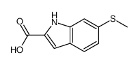 6-(Methylsulfanyl)-1H-indole-2-carboxylic acid结构式