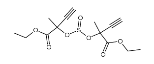 Schwefligsaeure-bis-(1-methyl-1-ethoxycarbonyl-propin-(2)-ylester) Structure