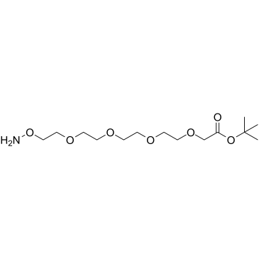 Aminooxy-PEG4-CH2CO2tBu structure