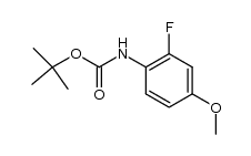 tert-butyl (2-fluoro-4-methoxyphenyl)carbamate结构式