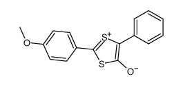 2-(4-Methoxyphenyl)-5-phenyl-1,3-dithiolylium-4-olat结构式