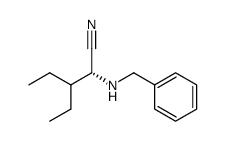 (R)-2-Benzylamino-3-ethylpentanenitrile Structure