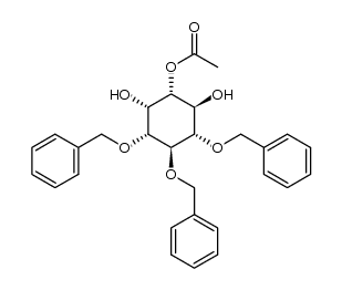 D-3-O-acetyl-1,5,6-tri-O-benzyl-myo-inositol结构式