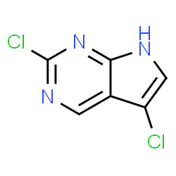2,5-二氯-7H-吡咯并[2,3-d]嘧啶结构式