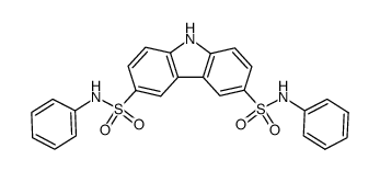 3,6-Di-(N-phenyl-sulfonamido)-carbazol Structure