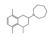 Hexahydro-1-(1,2,3,4-tetrahydro-4,5,8-trimethylnaphthalen-2-yl)-1H-azepine结构式