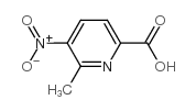 2-甲基-3-硝基吡啶-6-羧酸结构式