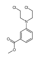 m-[Bis(2-chloroethyl)amino]benzoic acid methyl ester Structure
