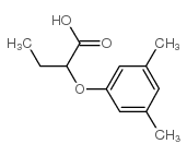 2-(3,5-二甲基苯氧基)丁酸结构式