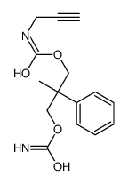 (3-carbamoyloxy-2-methyl-2-phenylpropyl) N-prop-2-ynylcarbamate结构式