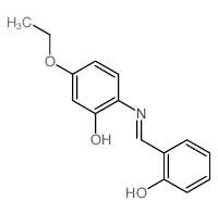 Phenol,5-ethoxy-2-[[(2-hydroxyphenyl)methylene]amino]-结构式