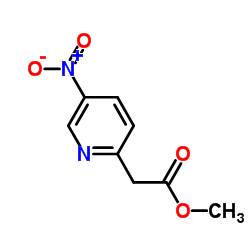 5-硝基-2-吡啶乙酸甲酯结构式