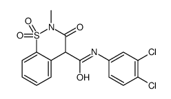 N-(3,4-Dichlorophenyl)-2-methyl-3-oxo-3,4-dihydro-2H-1,2-benzothi azine-4-carboxamide 1,1-dioxide结构式