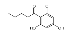 1-(2,4,6-trihydroxyphenyl)pentan-1-one Structure