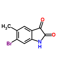 6-BROMO-5-METHYLISATIN Structure