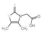 3(2H)-Thiazoleaceticacid, 4,5-dimethyl-2-thioxo-结构式