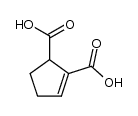 cyclopent-2-ene-1,2-dicarboxylic acid结构式