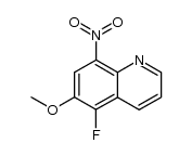 5-fluoro-6-methoxy-8-nitroquinoline Structure