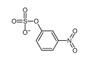 (3-nitrophenyl) hydrogen sulfate结构式