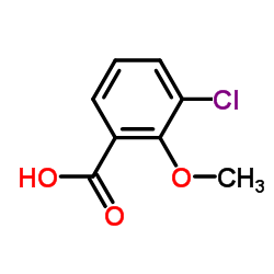 3-氯-2-甲氧基苯甲酸结构式
