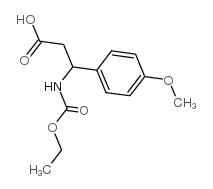 3-乙氧基羰基氨基-3-(4-甲氧基苯基)-丙酸结构式