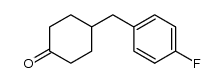 4-[(4-fluorophenyl)methyl]-cyclohexanone Structure