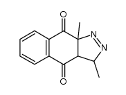 3,9a-dimethyl-3a,9a-dihydro-3H-benzo[f]indazole-4,9-dione Structure
