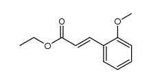 3-(2-甲氧基苯基)丙烯酸乙酯结构式