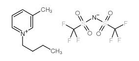 N-丁基-3-甲基吡啶双(三氟甲基磺酰基)亚胺结构式