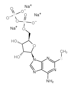 2-甲基硫代二磷酸腺苷结构式