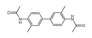 3,3'-dimethyl-N,N'-diacetylbenzidine结构式