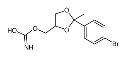 [2-(4-Bromophenyl)-2-methyl-1,3-dioxolan-4-yl]methyl carbamate结构式