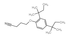 4-[2,4-二(1,1-二甲基丙基)苯氧基]丁腈结构式
