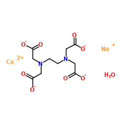 ethylenediaminetetraacetic acid calcium disodium salt hydrate structure